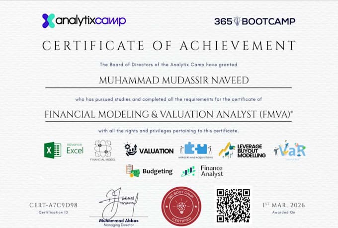 create investor pitch deck with financial model and projections